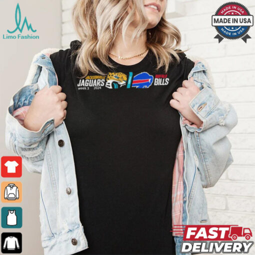 Jacksonville Jaguars vs. Buffalo Bills 2024 NFL Battle Week 3 Shirt