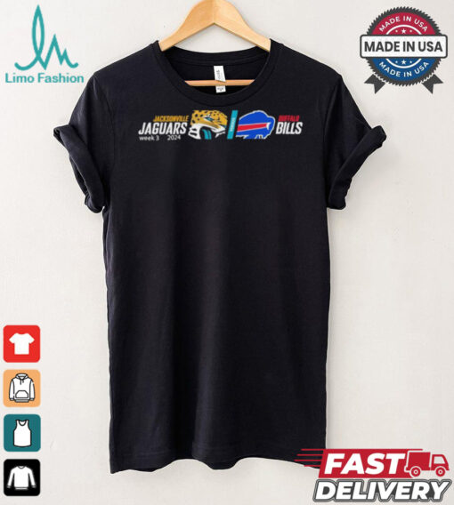 Jacksonville Jaguars vs. Buffalo Bills 2024 NFL Battle Week 3 Shirt