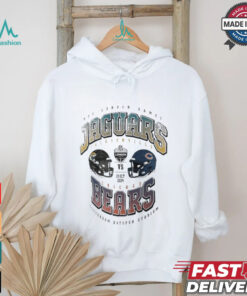 Jacksonville Jaguars vs. Chicago Bears 2024 NFL London Games Gridiron Showdown helmet shirt Jacksonville Jaguars vs. Chicago Bears 2024 NFL London Games Gridiron Showdown helmet shirt