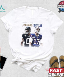 Jaguars at Bills game day Gabe Davis vs Josh Allen shirt