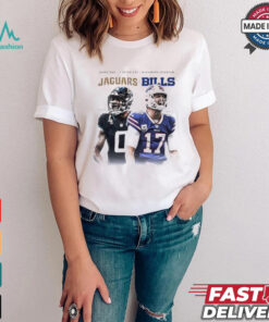 Jaguars at Bills game day Gabe Davis vs Josh Allen shirt