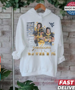 Jahiem White West Virginia Mountaineers 90s Retro Graphic t shirt