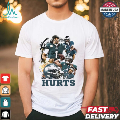Jalen Hurt Cool Vintage Eagles Tshirt