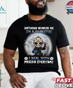 Jason Voorhees nothing scares Me I’m a diabetic I deal with pricks everyday Halloween 2024 Shirt