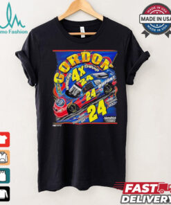 Jeff Gordon #24 4X NASCAR Champ Dupont Black T shirt