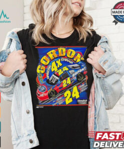 Jeff Gordon #24 4X NASCAR Champ Dupont Black T shirt