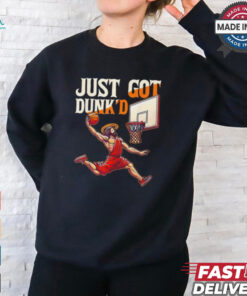 Jesus Basketball Just Got Dunked Jesus Dunking Baptism Playing Basketball 2024 Shirt