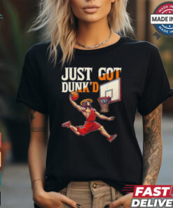 Jesus Basketball Just Got Dunked Jesus Dunking Baptism Playing Basketball 2024 Shirt