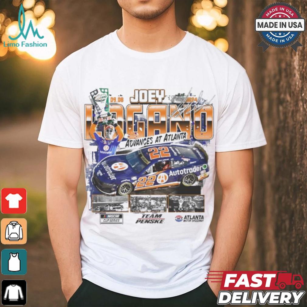 Joey Logano Checkered Flag Sports 2024 Quaker State 400 Race Winner Retro T Shirt Joey Logano Checkered Flag Sports 2024 Quaker State 400 Race Winner Retro T Shirt