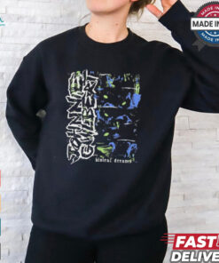 Johnnieguilbert Violent Dream Wolf Blue Green t shirt