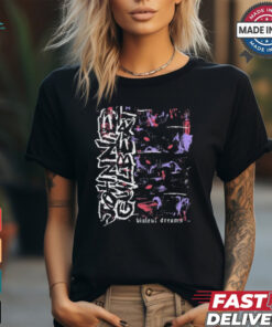 Johnnieguilbert Violent Dream Wolf Red Blue t shirt