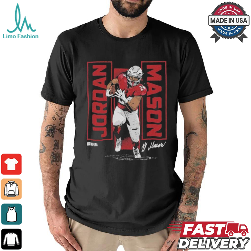 Jordan Mason San Francisco 49ers Vertical Shirt Jordan Mason San Francisco 49ers Vertical Shirt