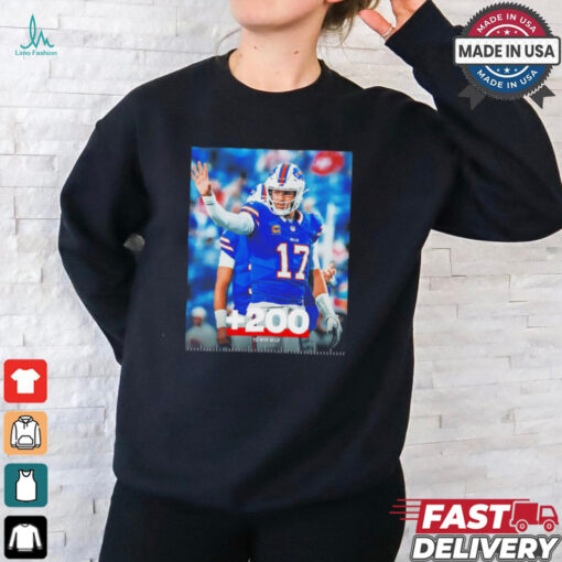 Josh Allen Buffalo Bills is your new MVP favorite he was +550 to win MVP pregame poster shirt