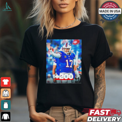 Josh Allen Buffalo Bills is your new MVP favorite he was +550 to win MVP pregame poster shirt