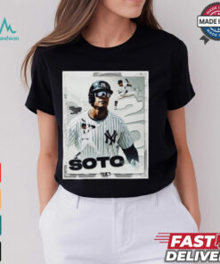 Juan Soto New York Yankees MLB Two Hundred Career Home Runs Signature Poster t shirt