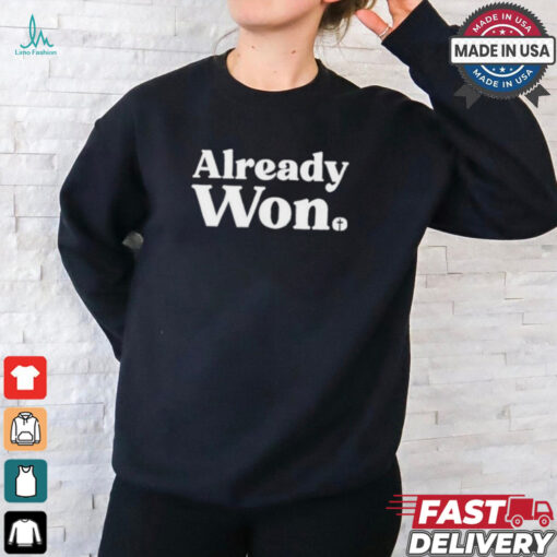 Julie Chen Wearing Already Won Shirt