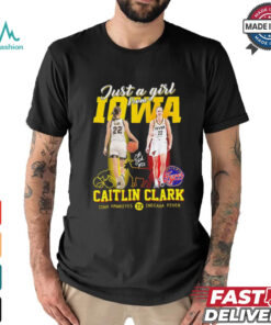 Just a girl from Iowa Caitlin Clark signature goat logo shirt