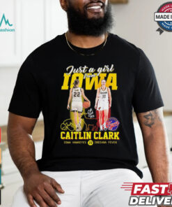 Just a girl from Iowa Caitlin Clark signature goat logo shirt