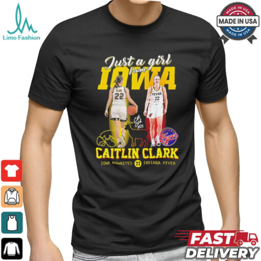 Just a girl from Iowa Caitlin Clark signature goat logo shirt