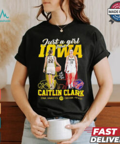 Just a girl from Iowa Caitlin Clark signature goat logo shirt