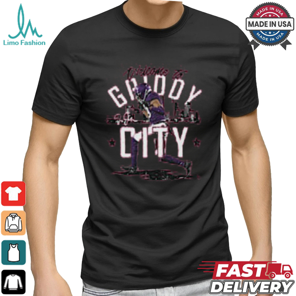 Justin Jefferson Minnesota Griddy City Kids T Shirt Justin Jefferson Minnesota Griddy City Kids T Shirt