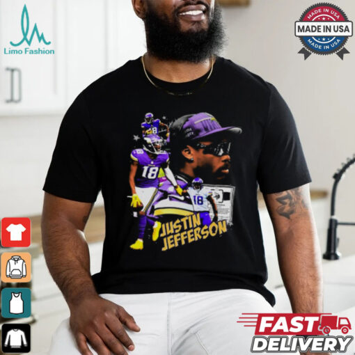 Justin Jefferson Vintage Collage T Shirt