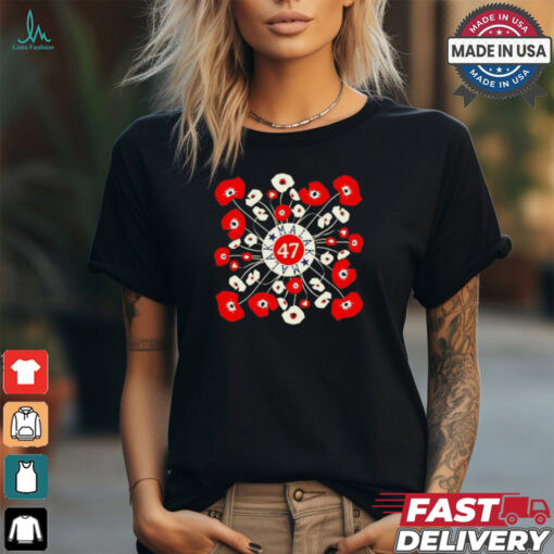 Kamala Harris 47th president supporters floral shirt