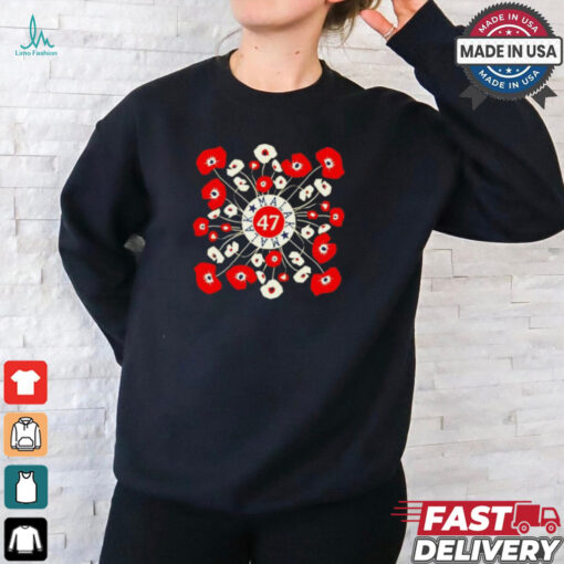Kamala Harris 47th president supporters floral shirt