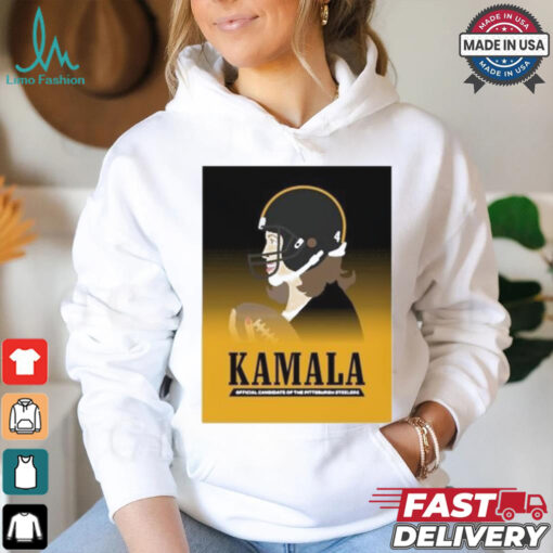 Kamala Harris Official Candidate Of The Pittsburgh Steelers Iron Steel T Shirt