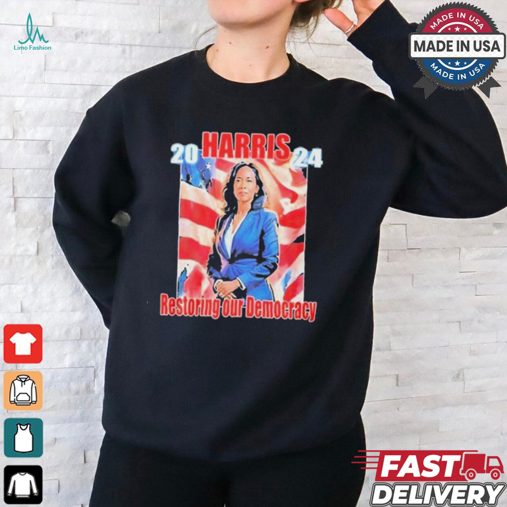 Kamala Harris Restoring Our Democracy Art 2024 t shirt Kamala Harris Restoring Our Democracy Art 2024 t shirt