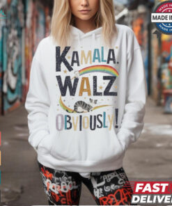 Kamala Harris Tim Walz Walz 2024 Peace Lgbt Kamala Walz Obviously! Shirt