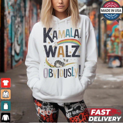 Kamala Harris Tim Walz Walz 2024 Peace Lgbt Kamala Walz Obviously! Shirt