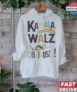 Kamala Harris Tim Walz Walz 2024 Peace Lgbt Kamala Walz Obviously! Shirt