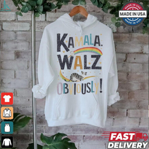 Kamala Harris Tim Walz Walz 2024 Peace Lgbt Kamala Walz Obviously! Shirt