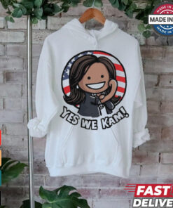 Kamala Harris Yes We Kam 2024 USA Flag Painting t shirt
