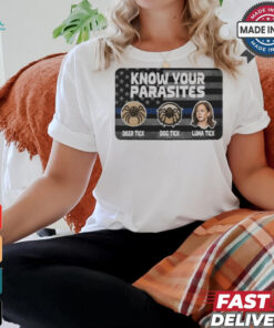 Kamala Know Your Parasites Deer Tick Dog Tick Luna Tick Shirt, hoodie, sweater, long sleeve and tank top Kamala Know Your Parasites Deer Tick Dog Tick Luna Tick Shirt