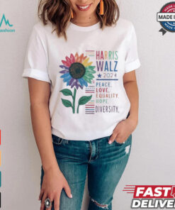 Kamala harris 2024 walz peace love shirt