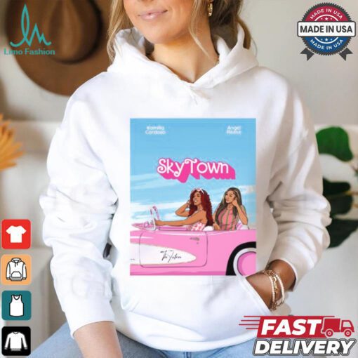 Kamilla Cardoso & Angel Reese Sky Town Barbie T Shirt