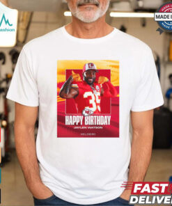 Kansas City Chiefs Happy Birthday Jaylen Watson Helzberg Poster t shirt
