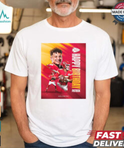 Kansas City Chiefs Happy Birthday Patrick Mahomes Helzberg Poster t shirt