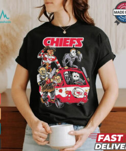Kansas City Chiefs NFL Horror Characters Movie Hippie Halloween Shirt