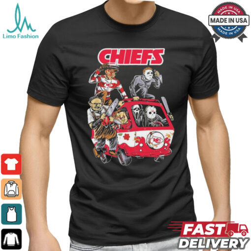 Kansas City Chiefs NFL Horror Characters Movie Hippie Halloween Shirt