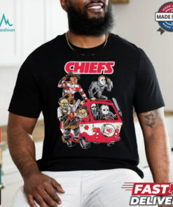 Kansas City Chiefs NFL Horror Characters Movie Hippie Halloween Shirt