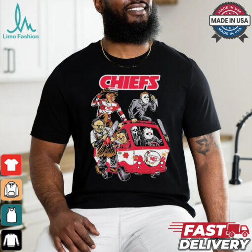 Kansas City Chiefs NFL Horror Characters Movie Hippie Halloween Shirt