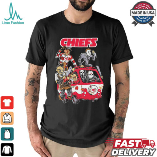 Kansas City Chiefs NFL Horror Characters Movie Hippie Halloween Shirt
