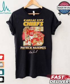 Kansas City Chiefs Patrick Mahomes 15 signature shirt