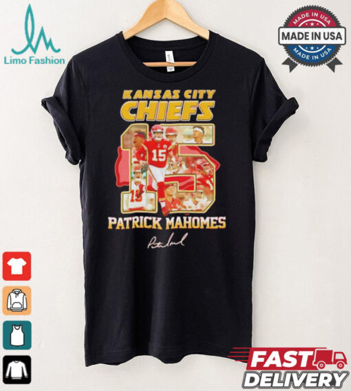 Kansas City Chiefs Patrick Mahomes 15 signature shirt