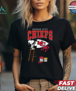 Kansas City Chiefs Snoopy Painting Shirt, hoodie, sweater, long sleeve and tank top Kansas City Chiefs Snoopy Painting Shirt