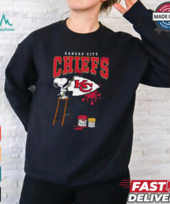 Kansas City Chiefs Snoopy Painting Shirt, hoodie, sweater, long sleeve and tank top Kansas City Chiefs Snoopy Painting Shirt