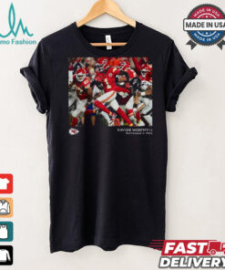 Kansas City Chiefs Xavier Worthy Black NFL Flash Features Week 1 T Shirt
